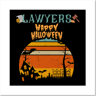 Lawyers halloween Posters and Art